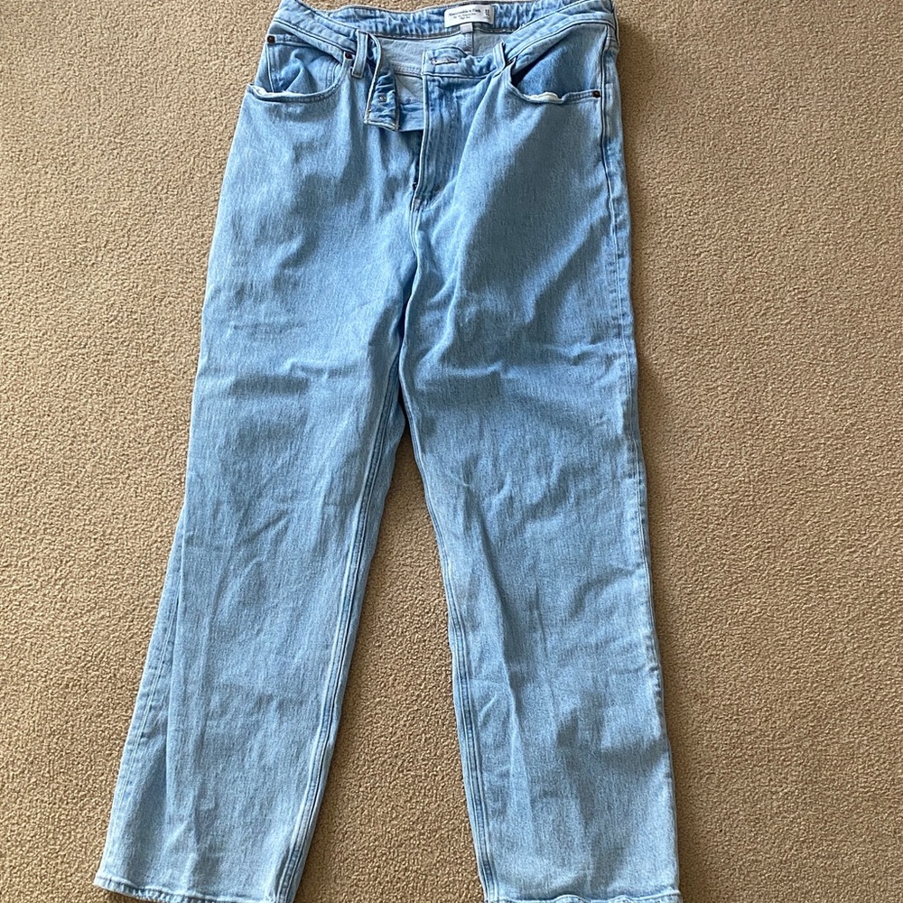 Abercrombie & Fitch Light Blue Boyfriend Jeans